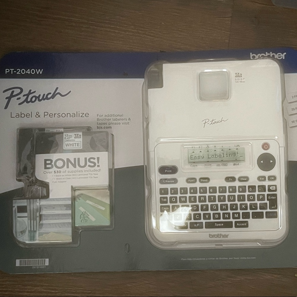 Brand new p-touch label and personalize maker